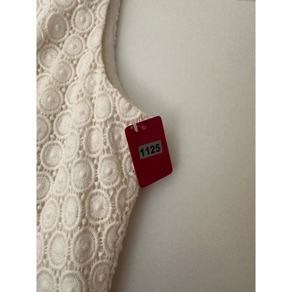 ABS  BY ALLEN SCHWARTZ Lace White Dress Size 8 #1125 - Picture 16 of 16